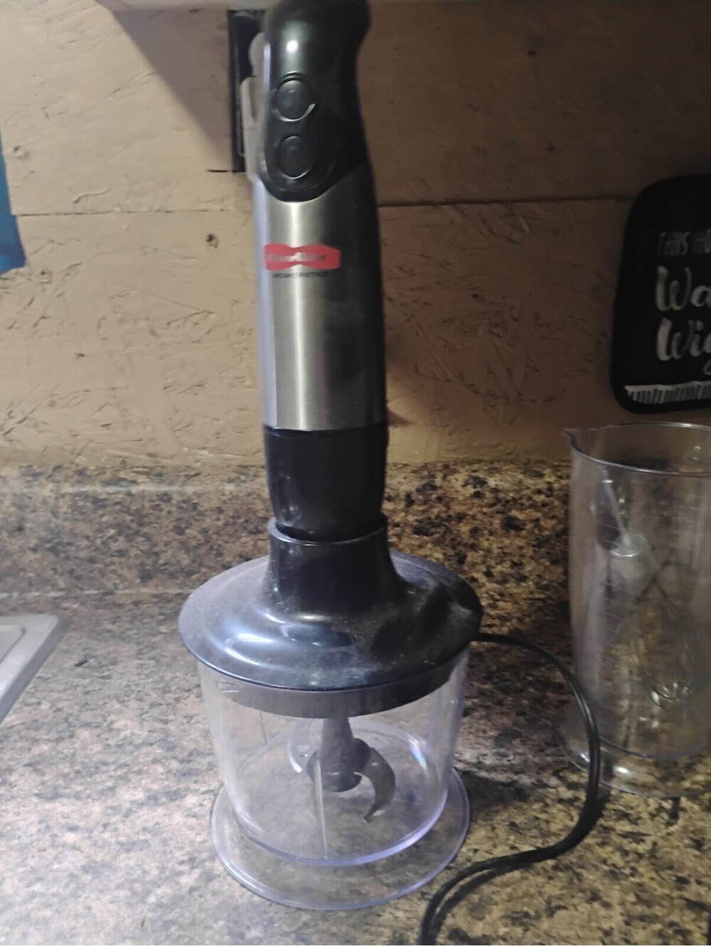 FlavorWave PowerStick Immersion Hand Blender and Food Chopper Set
